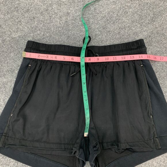 Derek Lam 10C x Athleta Shorts Womens S Small Black Drawstring Zip Pockets *READ - Picture 5 of 14